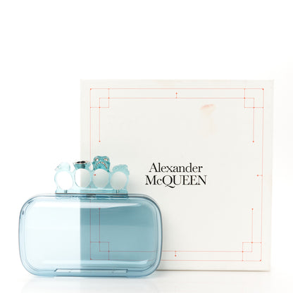 Alexander McQueen Resin Knuckle Clutch Pale Blue 11 of 12