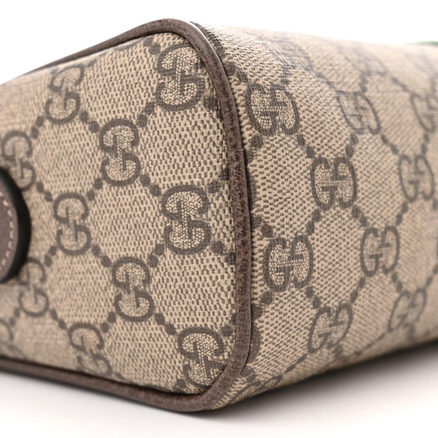 Gucci GG Supreme Monogram Web Small Ophidia Shoulder Bag Brown 9 of 13