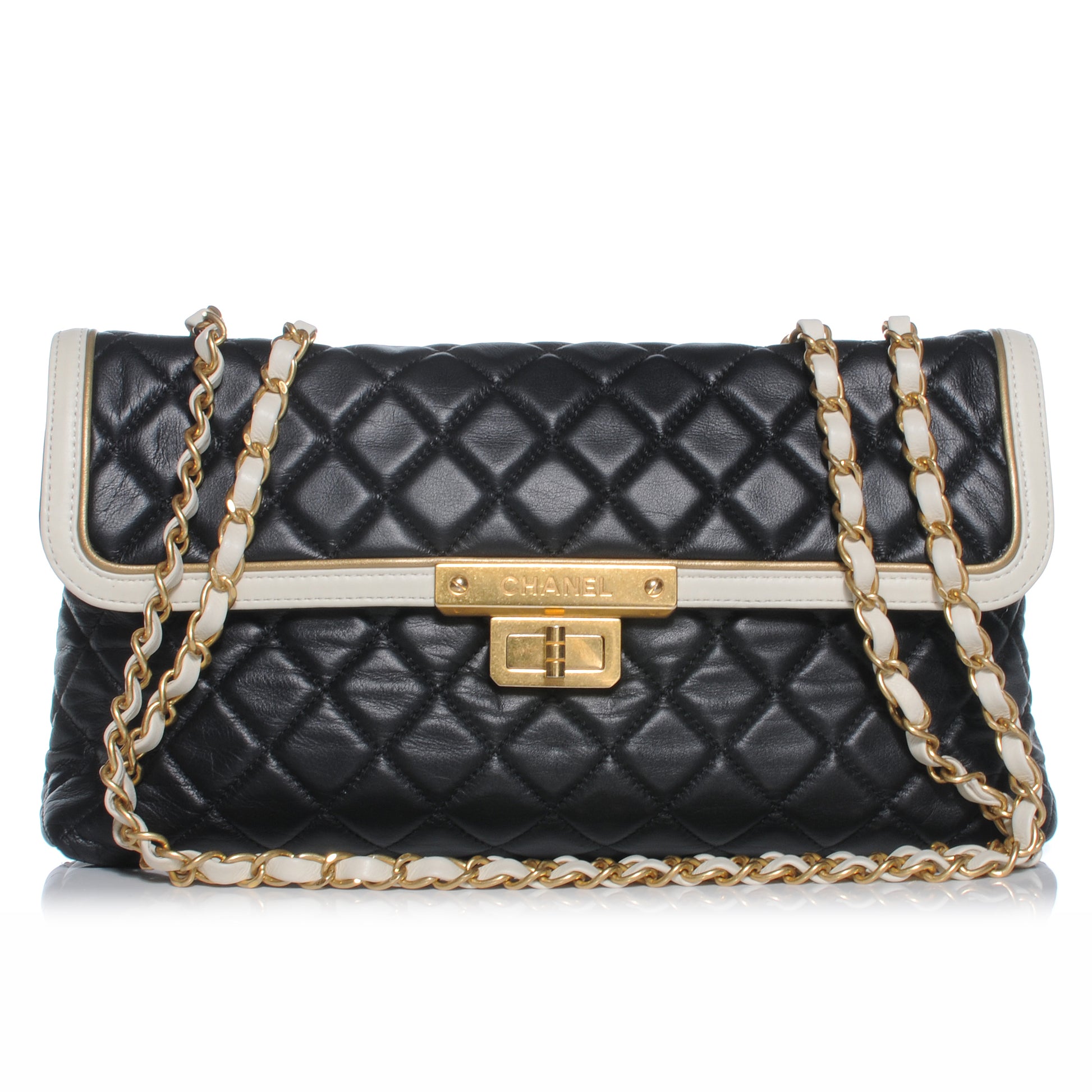 Chanel Lambskin Quilted Mademoiselle East West Flap 1 of 7