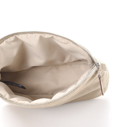 Hermes Cotton Canvas Mini Bolide Travel Cosmetic Pouch Gris Ponce 5 of 10