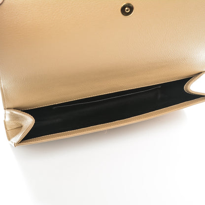 Saint Laurent Goatskin Large Belle De Jour Clutch Beige 5 of 7