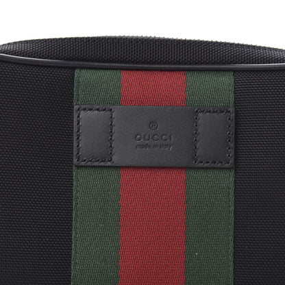 Gucci Canvas Web Slim Belt Bag Black 10 of 10