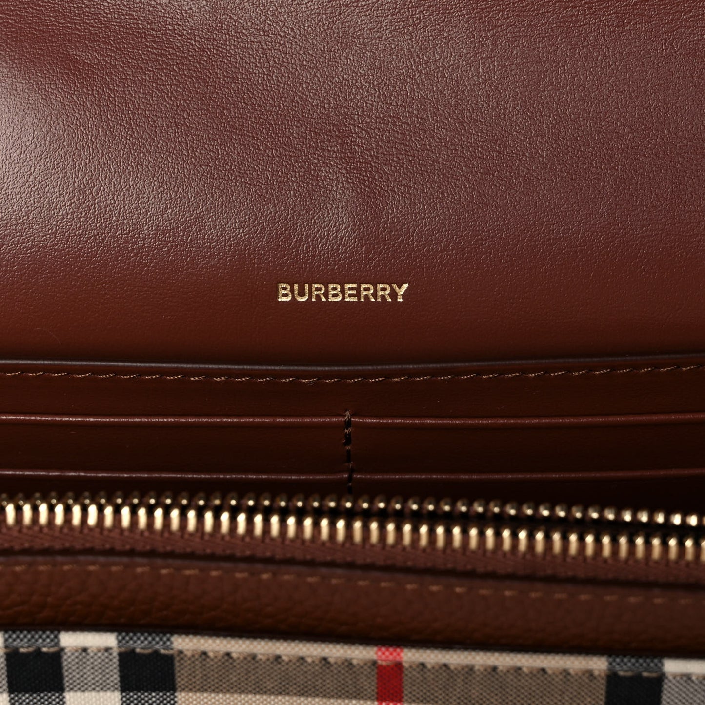 Calfskin Vintage Check New Hampshire Bag Archive Beige Tan