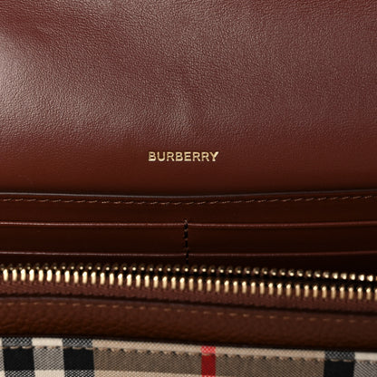 Burberry Calfskin Vintage Check New Hampshire Bag Archive Beige Tan 6 of 13