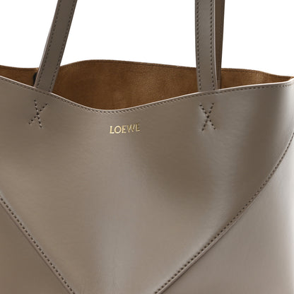 Loewe Shiny Calfskin Medium Puzzle Fold Tote Sand 7 of 9