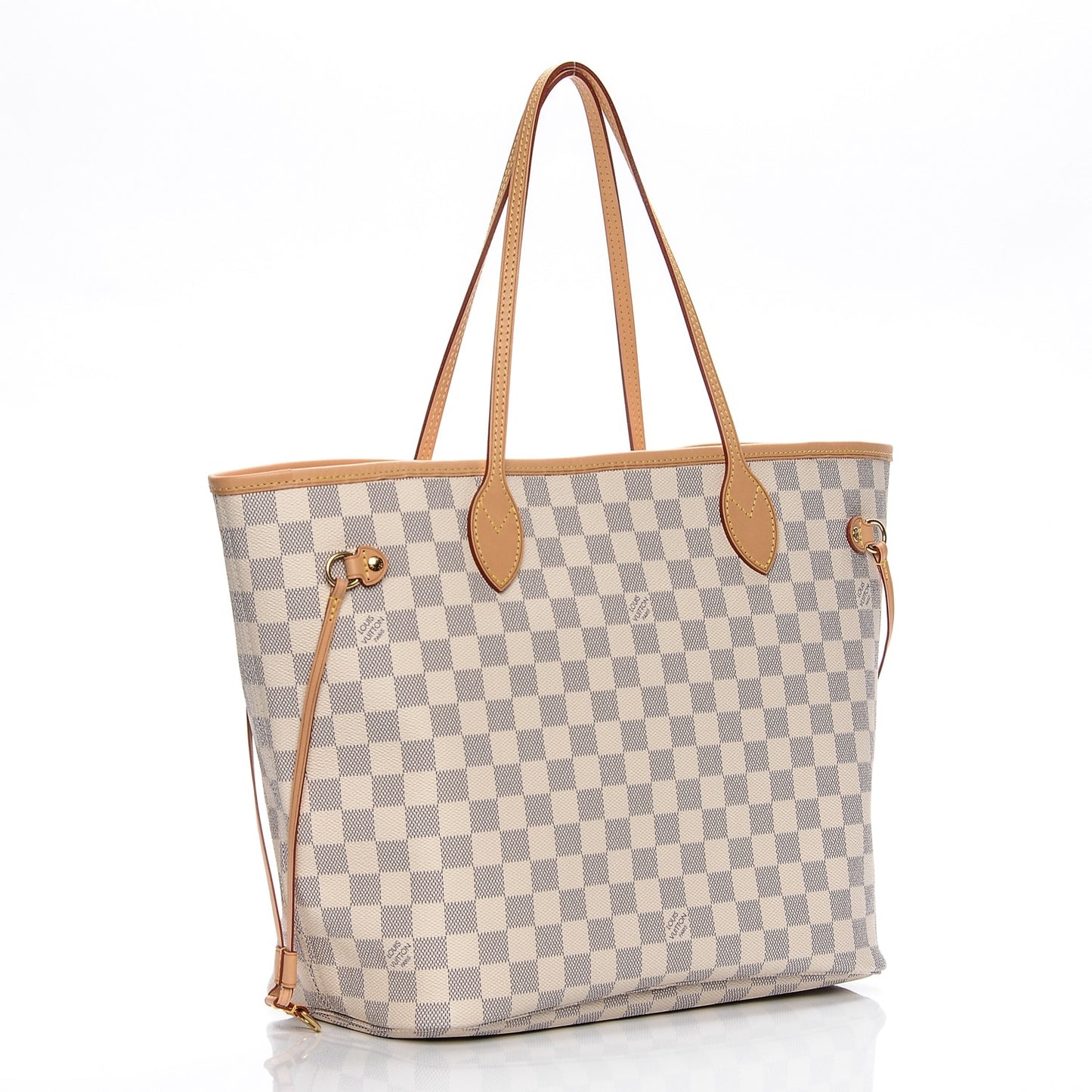 Damier Azur Neo Neverfull MM Rose Ballerine