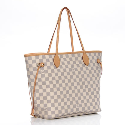 Louis Vuitton Damier Azur Neo Neverfull MM Rose Ballerine 3 of 6