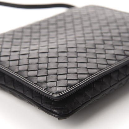 Bottega Veneta Nappa Intrecciato Flap Crossbody Black 6 of 9