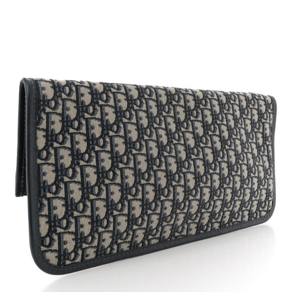 Christian Dior Oblique Fold Over Clutch Blue 3 of 8