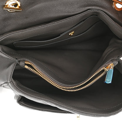 Salvatore Ferragamo Calfskin Quilted Medium Gancini Top Handle Bag Sparrow 5 of 10