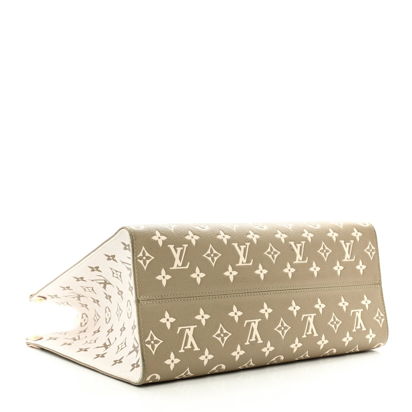 Empreinte Monogram Spring In The City Onthego MM Kaki Beige Cream