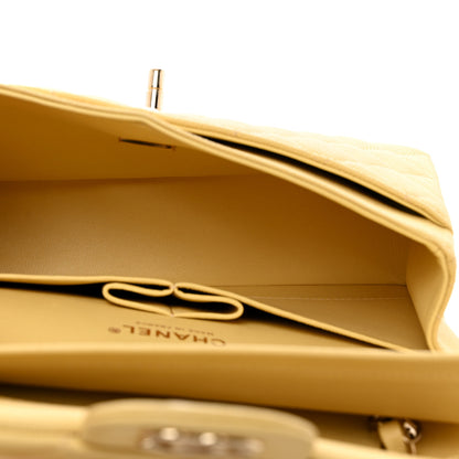 Chanel Caviar Quilted Small Double Flap Yellow 5 of 10