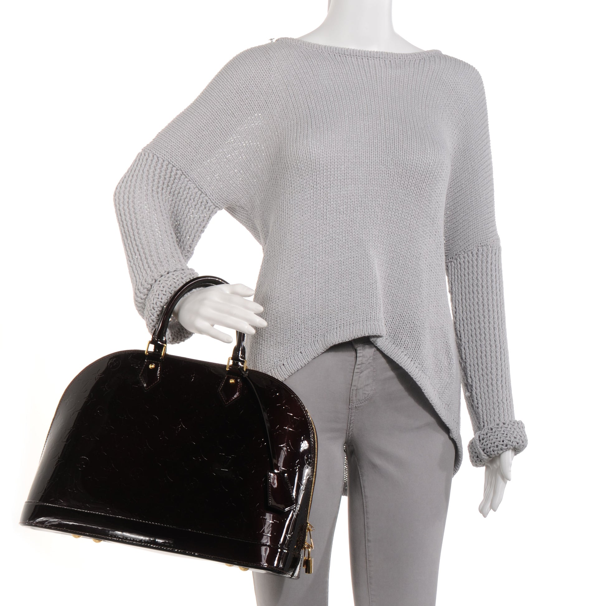 Louis Vuitton Vernis Alma GM Amarante 2 of 7