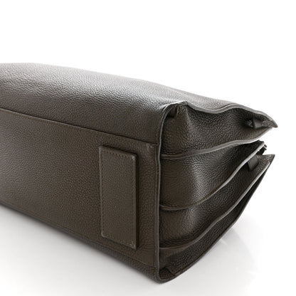 Saint Laurent Grained Calfskin Small Supple Sac De Jour Kaki Militaire 10 of 12