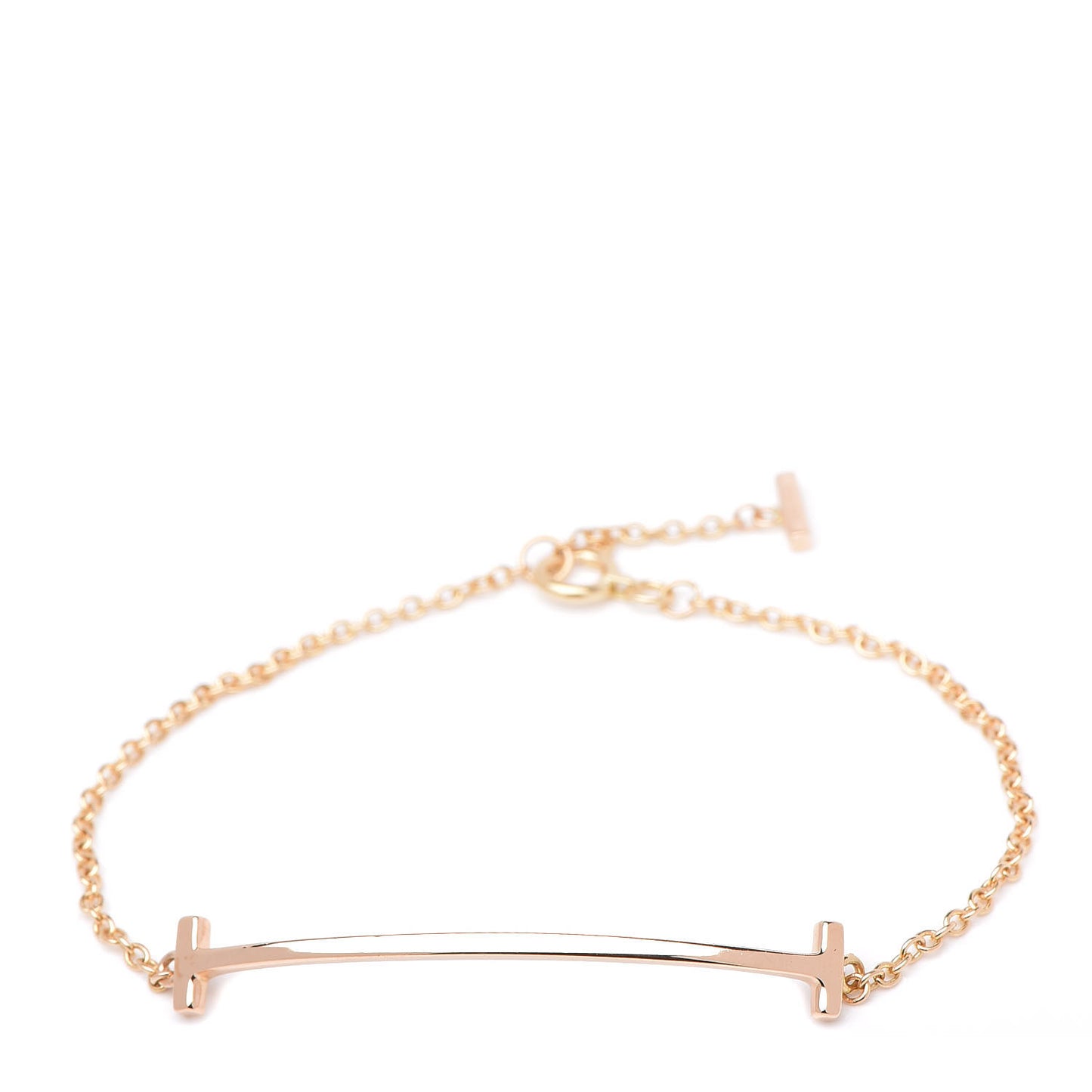 18K Rose Gold T Smile Bracelet