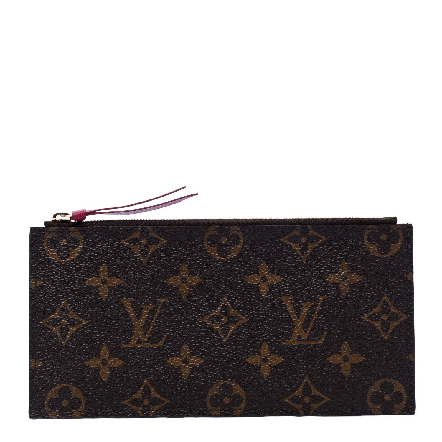Louis Vuitton Monogram Felicie Chain Wallet Zippered Insert Fuchsia 1 of 4
