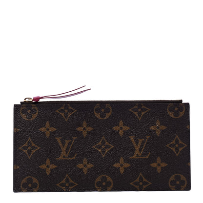 Louis Vuitton Monogram Felicie Chain Wallet Zippered Insert Fuchsia 1 of 4