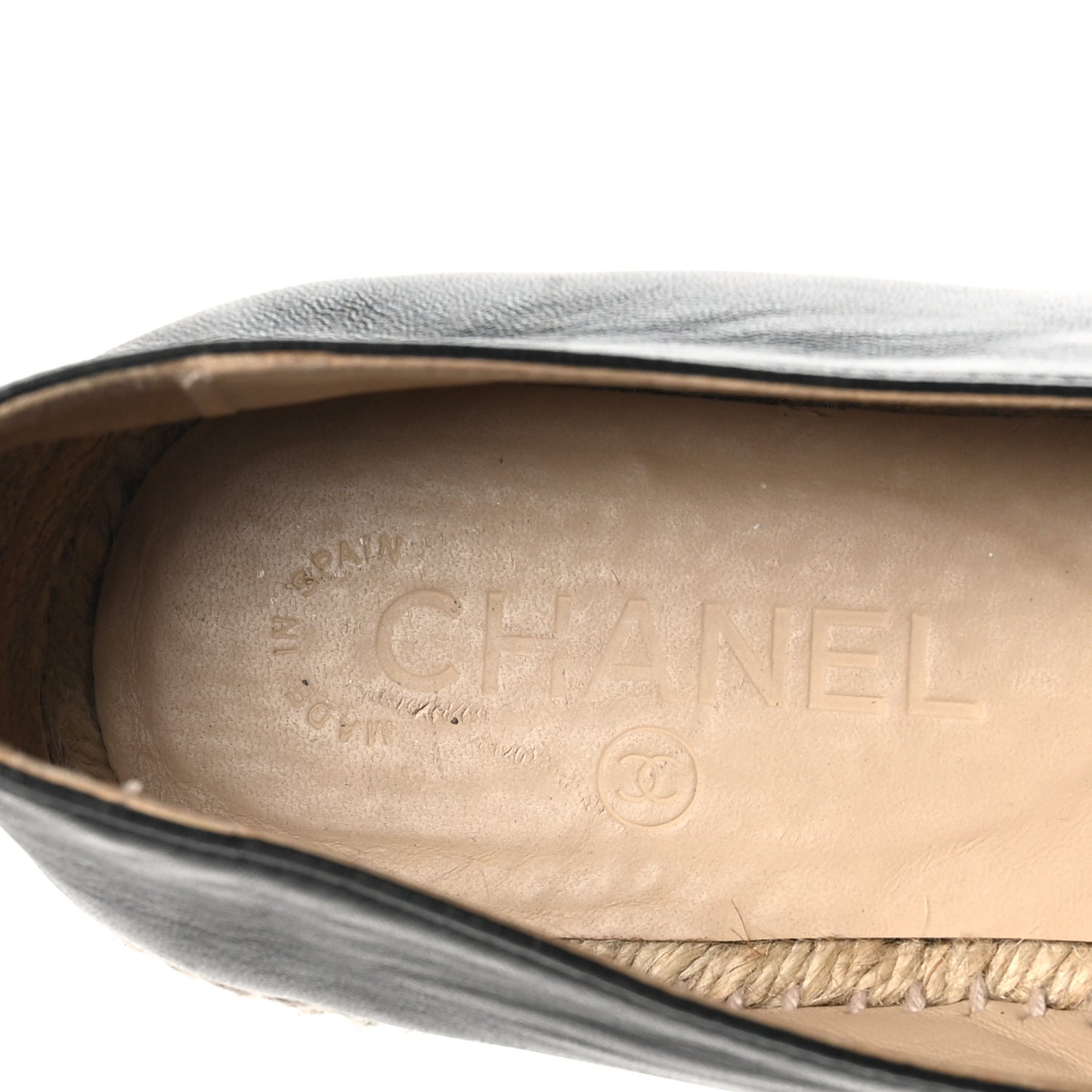 Lambskin CC Espadrilles 40 Black