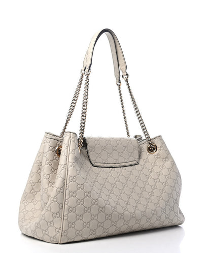Gucci Guccissima Signature Medium Emily Shoulder Bag Mystic White 2 of 5