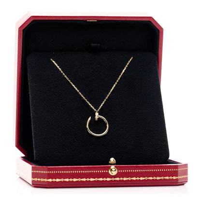 Cartier 18K Yellow Gold Diamond Juste Un Clou Pendant Necklace 5 of 5