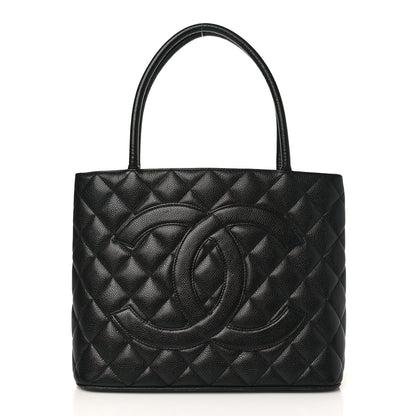 Chanel Caviar Quilted Medallion Tote Black 1 of 15