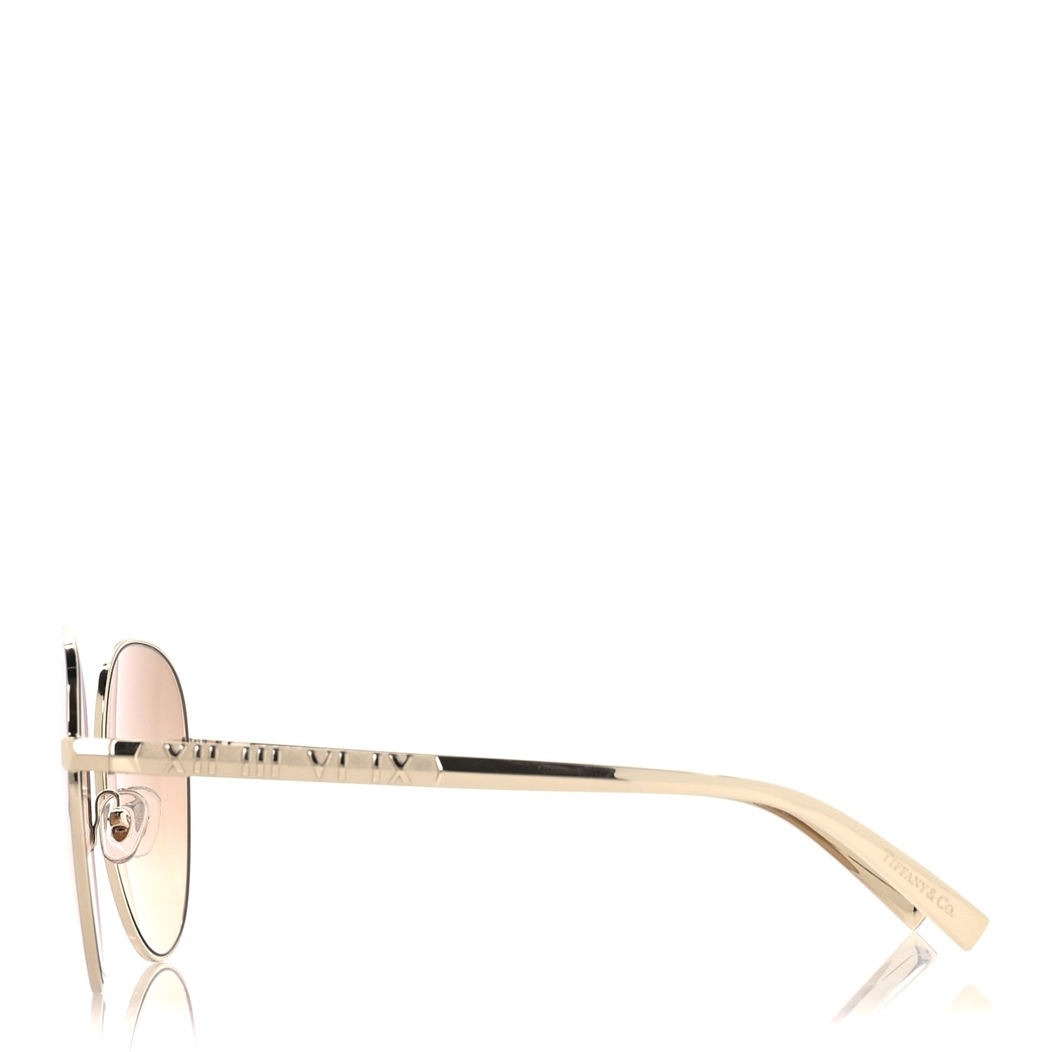 Tiffany Atlas Round Sunglasses TF 3079 Gold 3 of 8