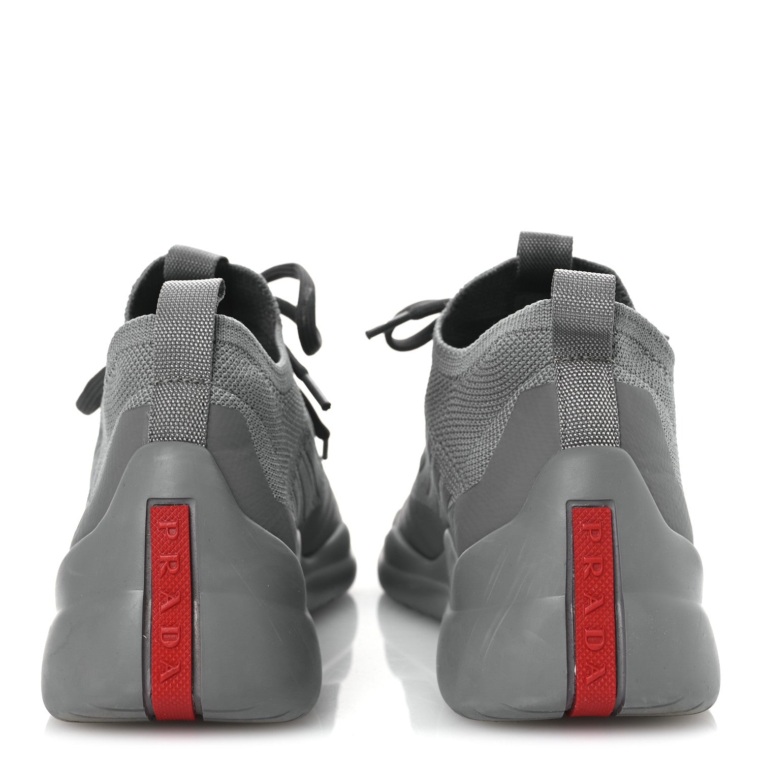 Prada Mesh Neoprene Toblach Low Top Sneakers 35 Acciaio 7 of 16