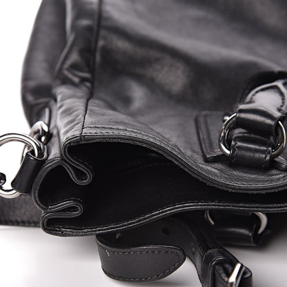 Prada Soft Calfskin Shoulder Bag Black 10 of 18