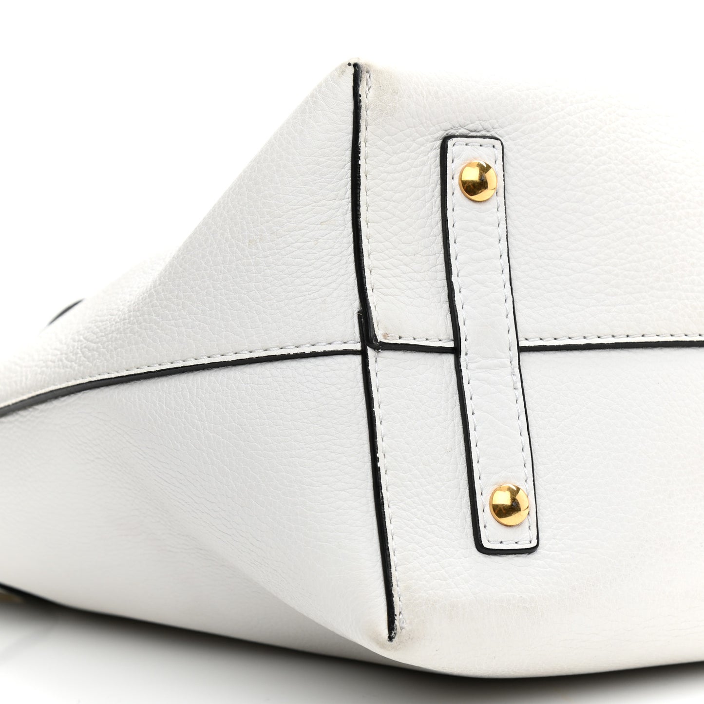 Soft Grain Calfskin Medium Belt Bag Chalk White