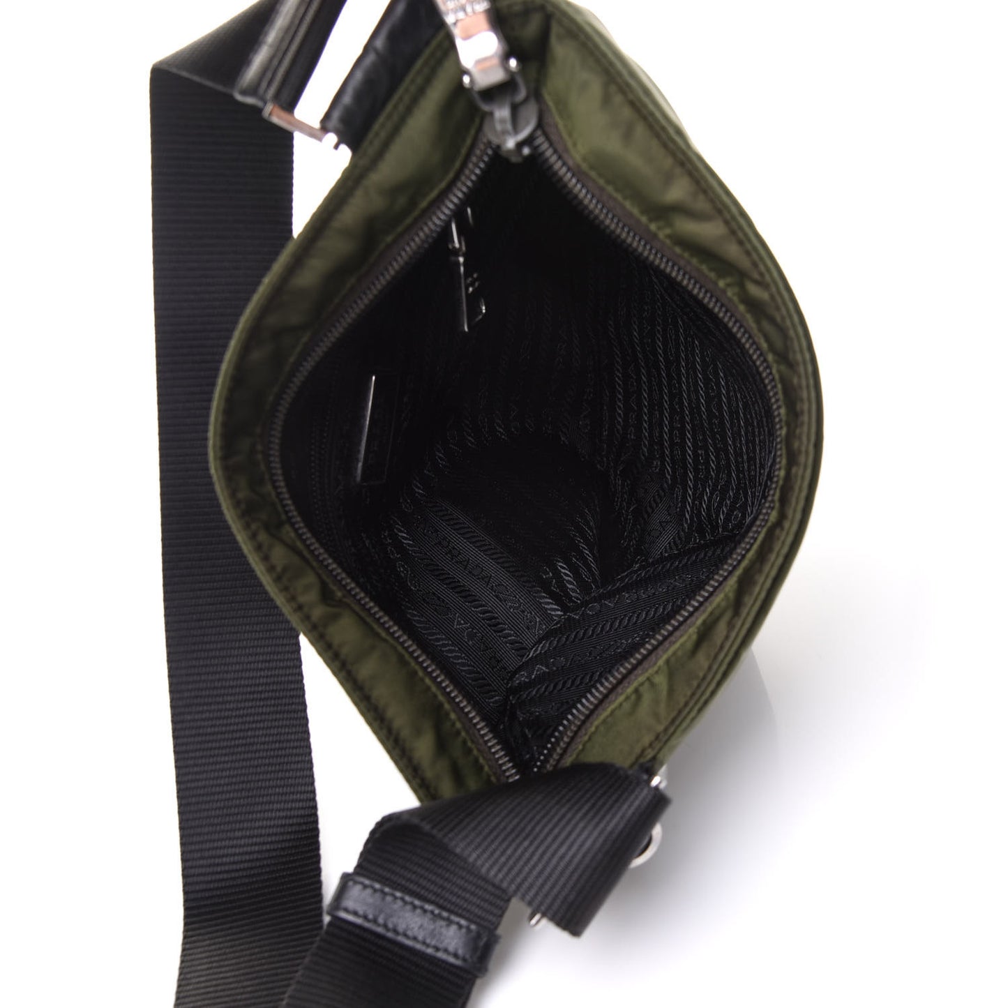 Tessuto Nylon Flat Messenger Bag Militare
