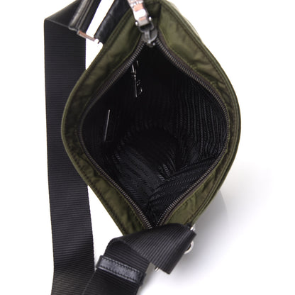 Prada Tessuto Nylon Flat Messenger Bag Militare 5 of 11