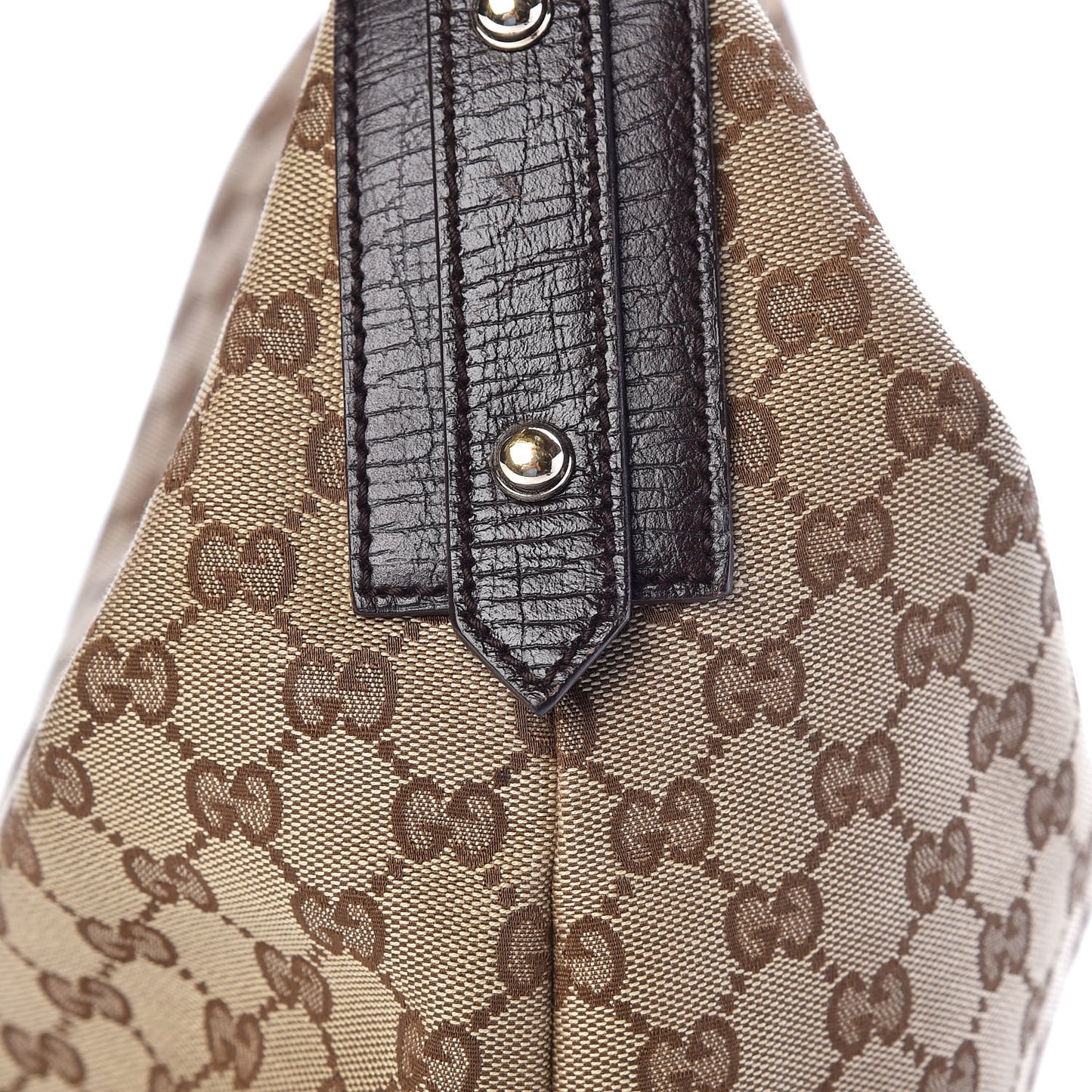 Monogram Medium Horsebit Chain Hobo Dark Brown