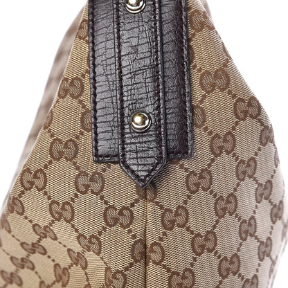 Gucci Monogram Medium Horsebit Chain Hobo Dark Brown 10 of 10