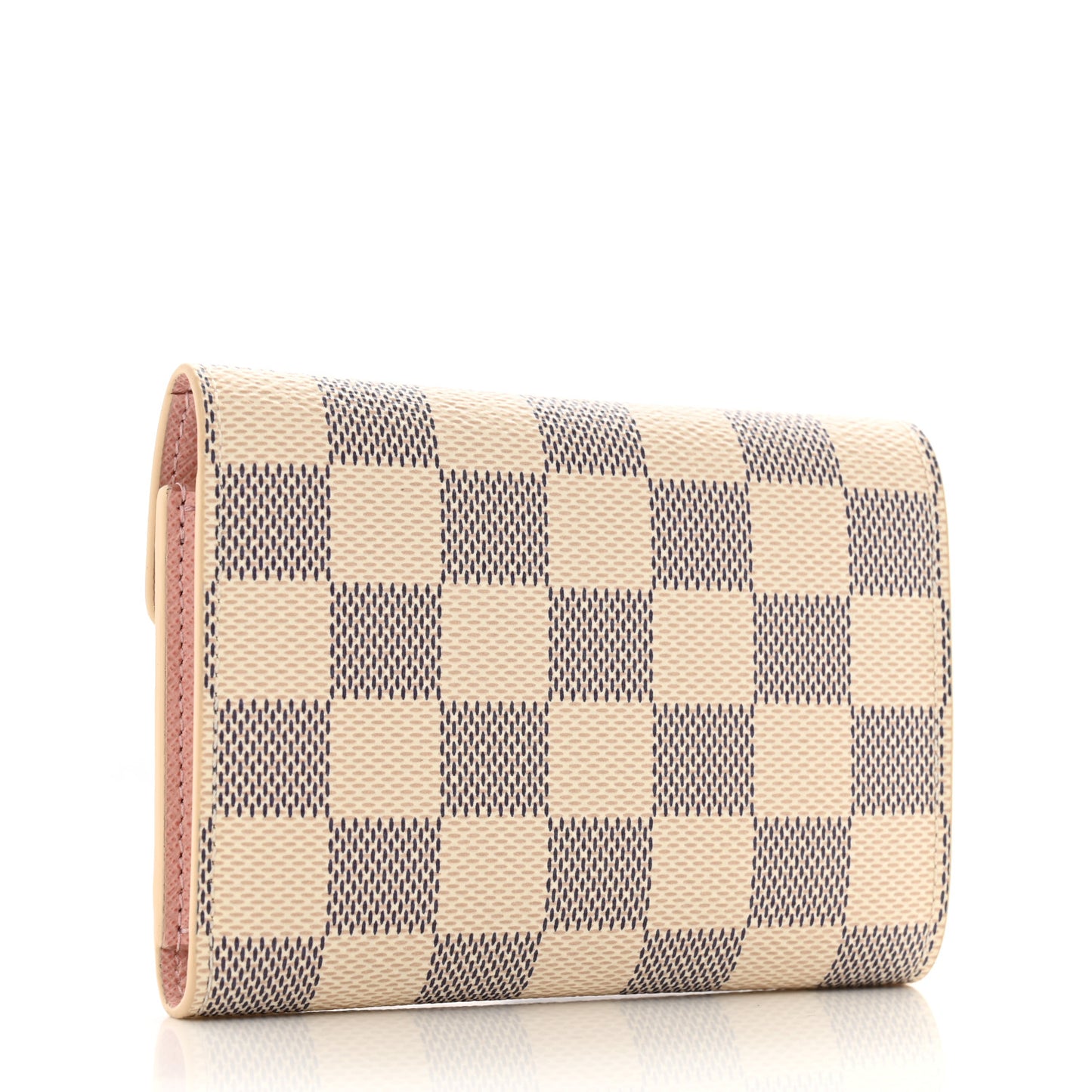 Damier Azur Victorine Wallet Rose Ballerine