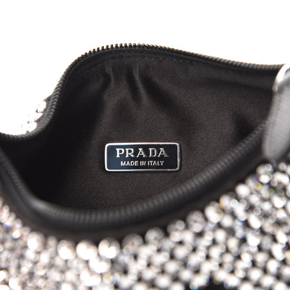 Prada Satin Crystal Mini Re-Edition 2000 Bag Cristal 6 of 11