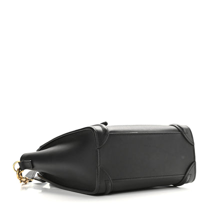 Celine Smooth Calfskin Nano Luggage Black 4 of 10
