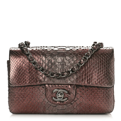 Chanel Metallic Ombre Snakeskin Mini Rectangular Pink 1 of 9