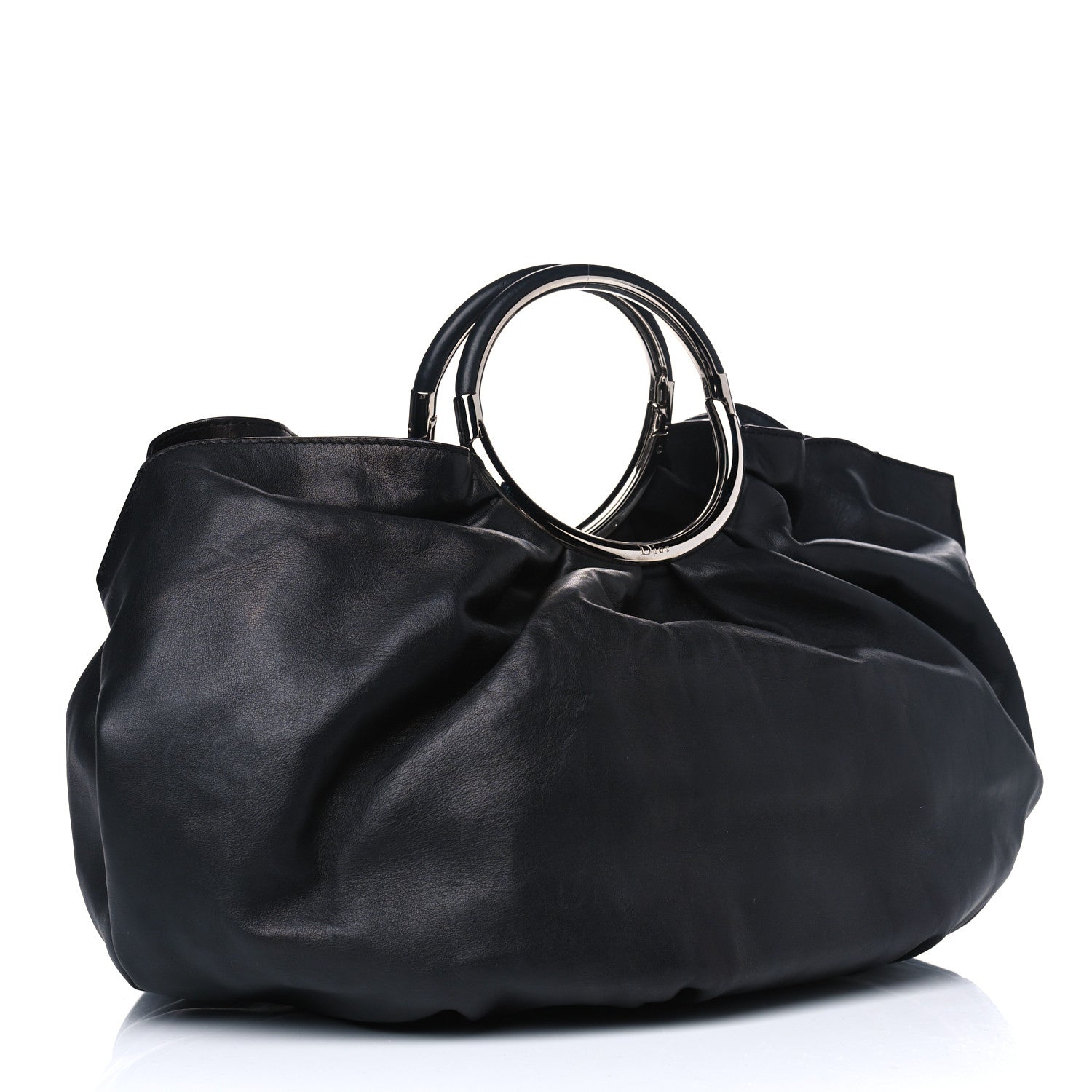 Christian Dior Smooth Calfskin Soft Babe Shopping Tote Black 3 of 5