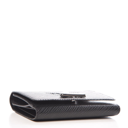 Louis Vuitton Epi Twist Compact Wallet Black 4 of 8