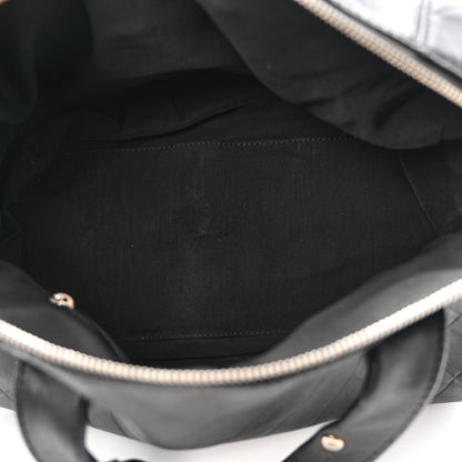 Chanel Calfskin CC Chevron All Day Long Boston Black 5 of 14