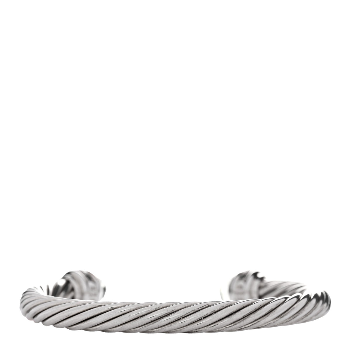 David Yurman Sterling Silver Diamond Prasiolite 7mm Cable Classics Bracelet 2 of 3