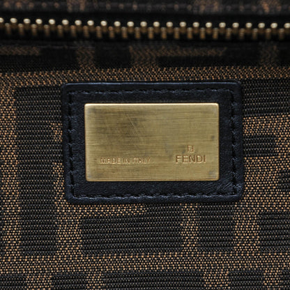 Fendi Goatskin Zucca Large Peekaboo Iconic Satchel Taupe Tobacco Moro 12 of 12