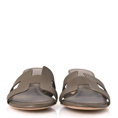 Hermes Epsom Oasis Sandals 41 Etoupe 3 of 12