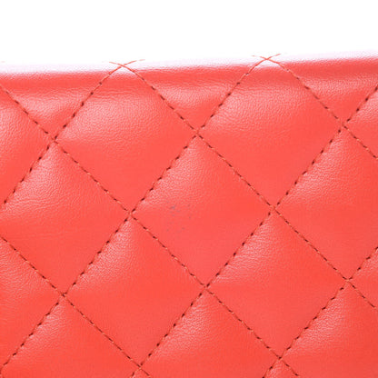 Chanel Calfskin Quilted Boy Wallet On Chain WOC Red 11 of 12