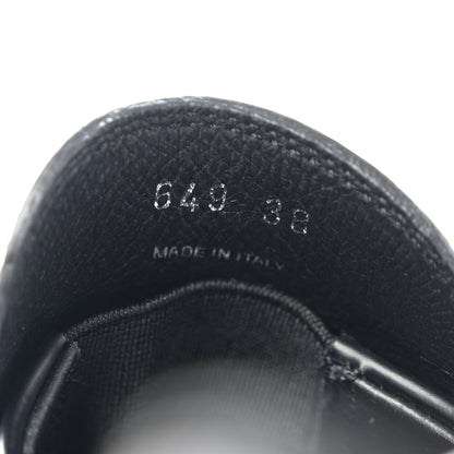 Prada Spazzolato Rois Metal Triangle Logo Monolith 55mm Loafers 38 Black 8 of 8
