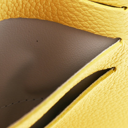 Louis Vuitton Calfskin Felicie Card Holder Insert Yellow 8 of 9