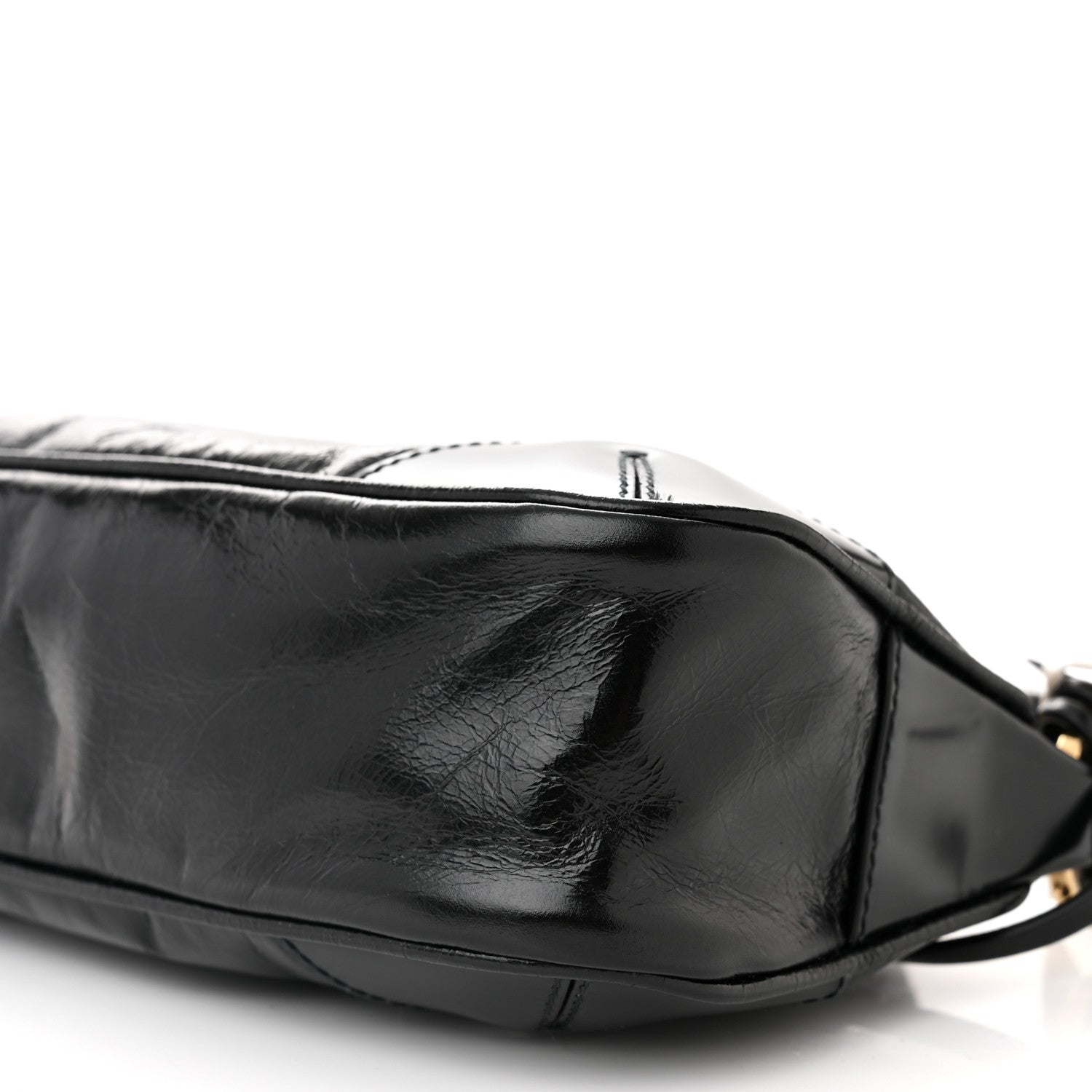 Prada Soft Lux Calfskin Re-Edition 2002 Shoulder Bag Black 10 of 11