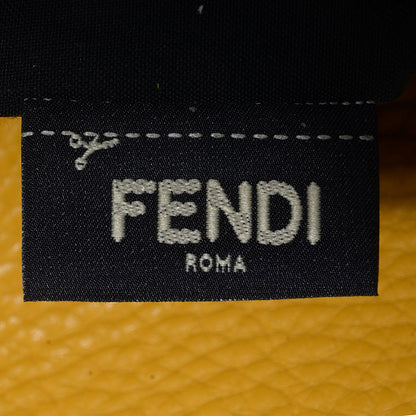 Fendi Cuoio Romano Selleria Large Mens Peekaboo Essential Iconic Satchel Yellow 9 of 11