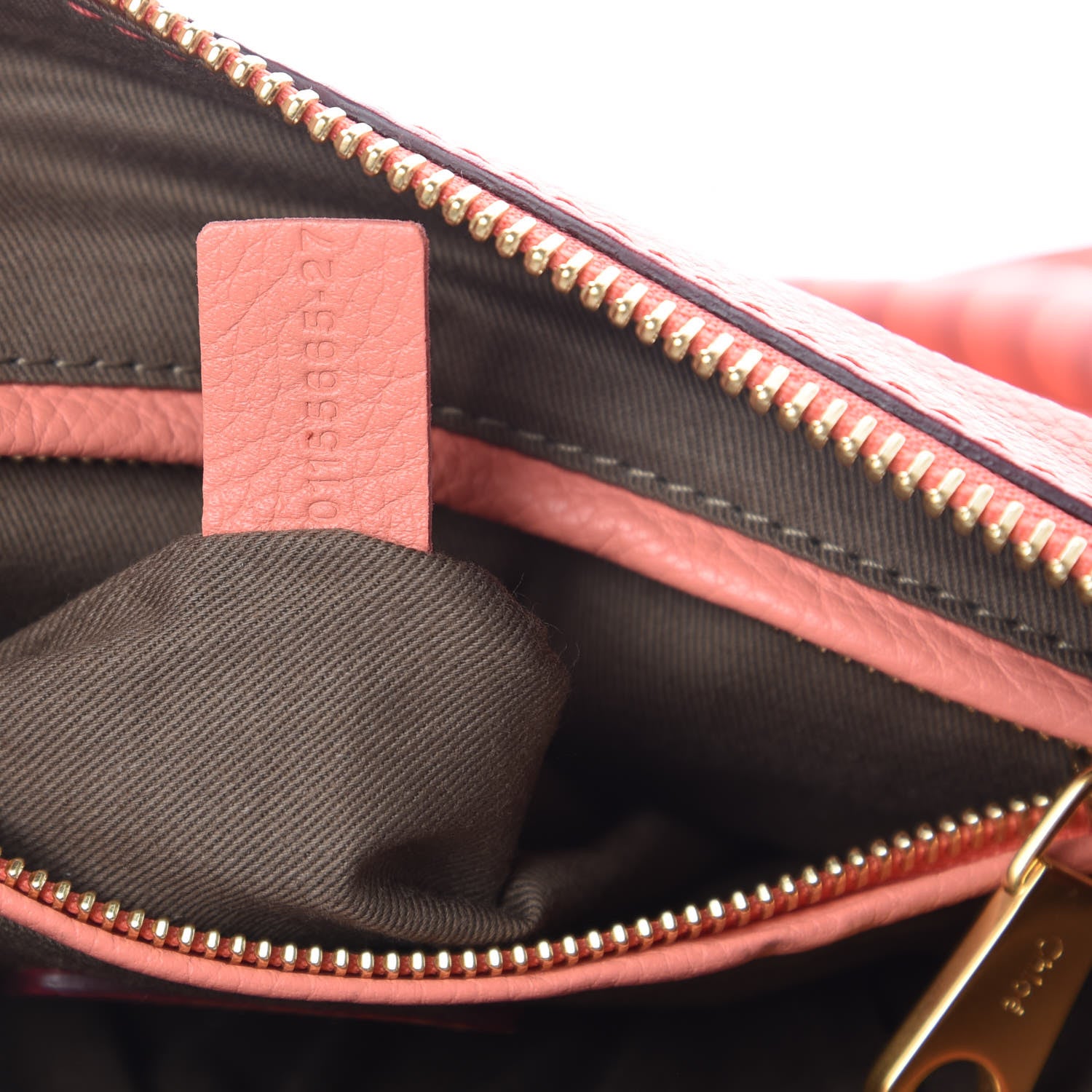 Chloe Calfskin Medium Marcie Satchel Coral 7 of 11
