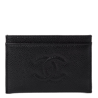 Chanel Caviar Timeless CC Card Holder Black 1 of 7